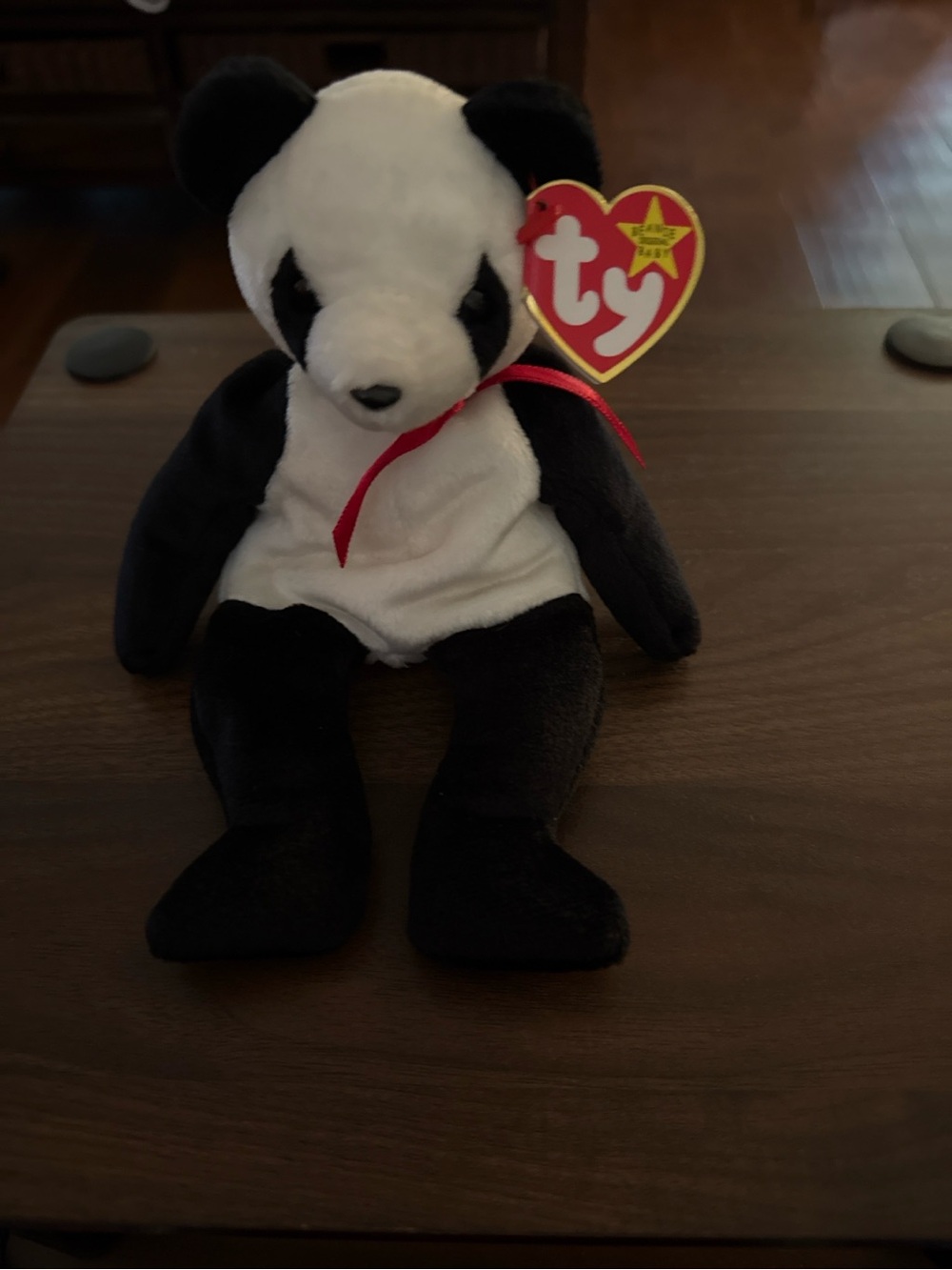 TY Beanie Babies Vintage “Fortune” Panda Bear 1998 w/ Tags